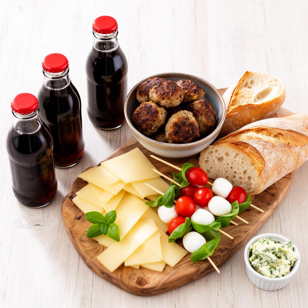 Premium Drinks und Snacks