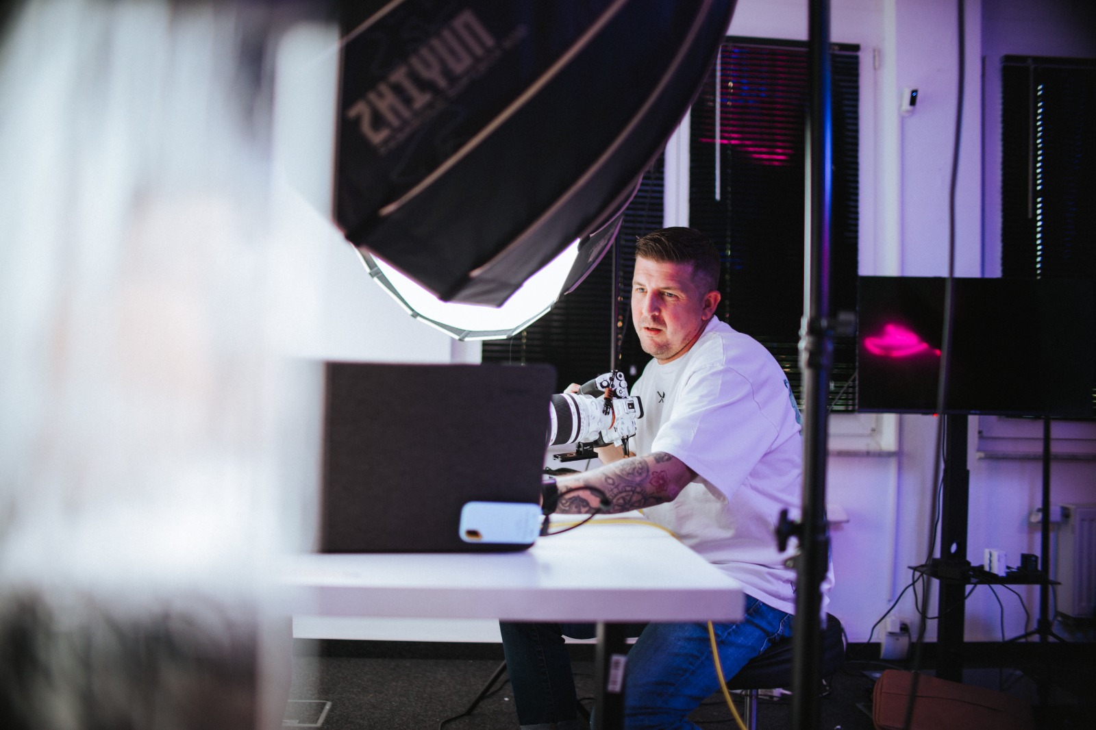 Patrick Rettler beim Tethered Shooting